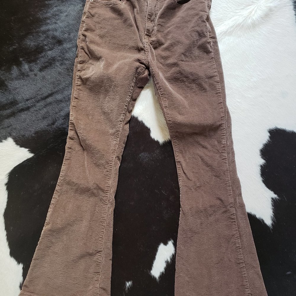 Brown  velvet  pants bootcut   M